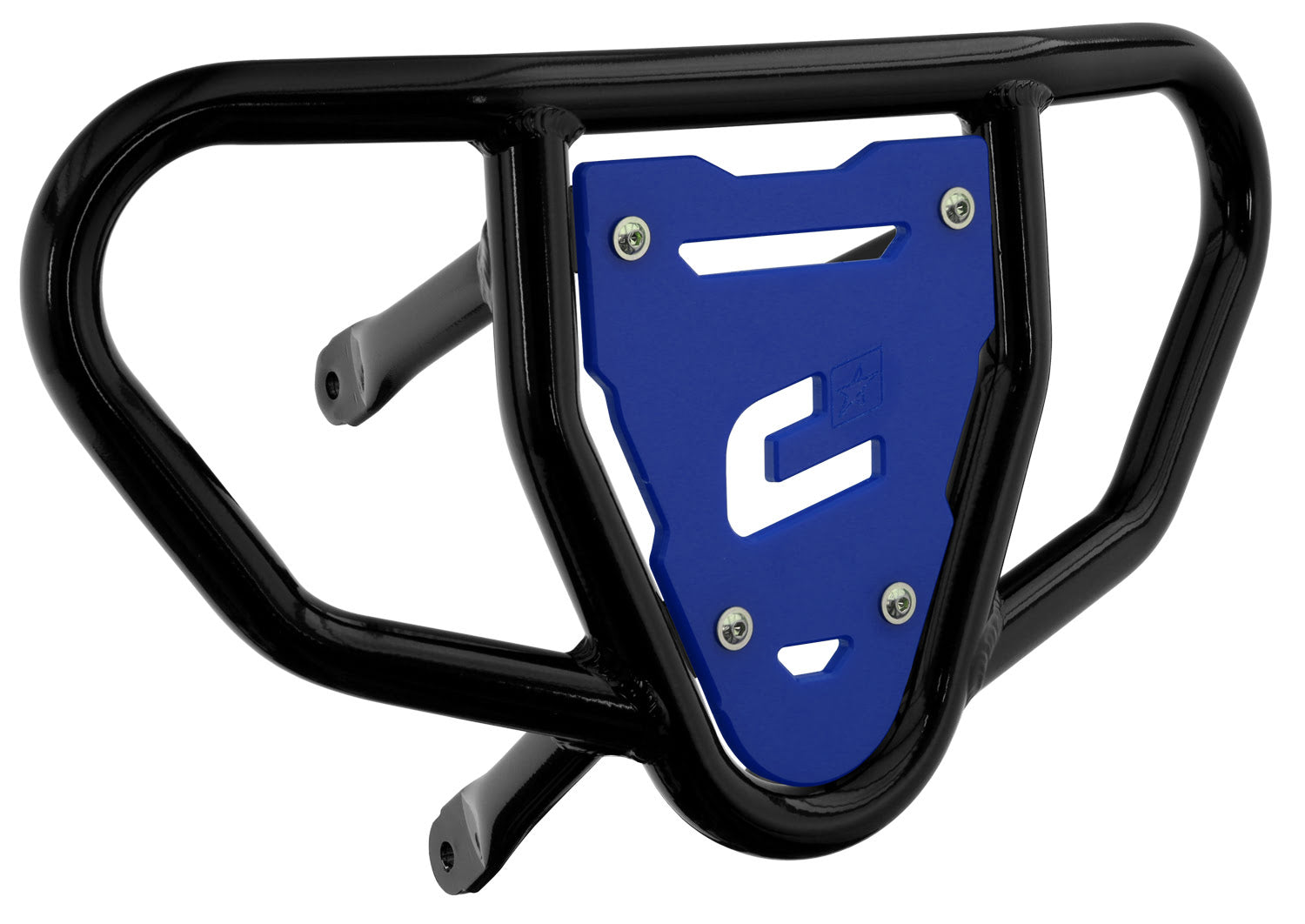 Crosspro - Front Bumper CR03 For Suzuki LT-R 450-Black Tube / Blue Plate