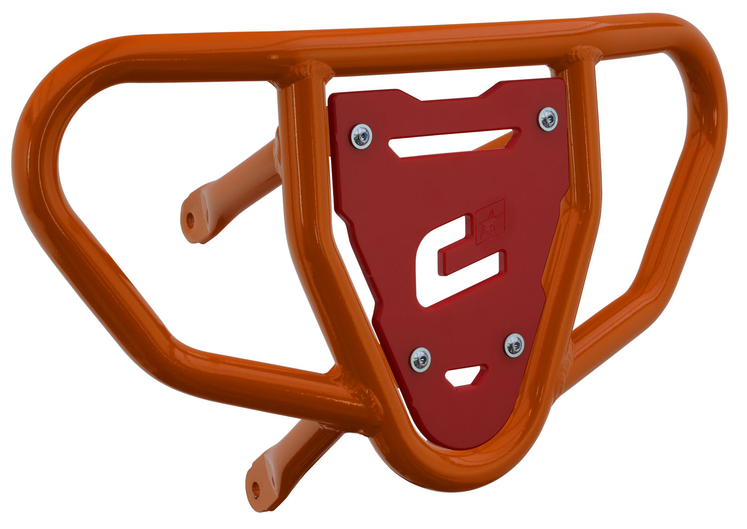 Crosspro - Front Bumper CR03 For Suzuki LT-R 450-Orange Tube / Red Plate