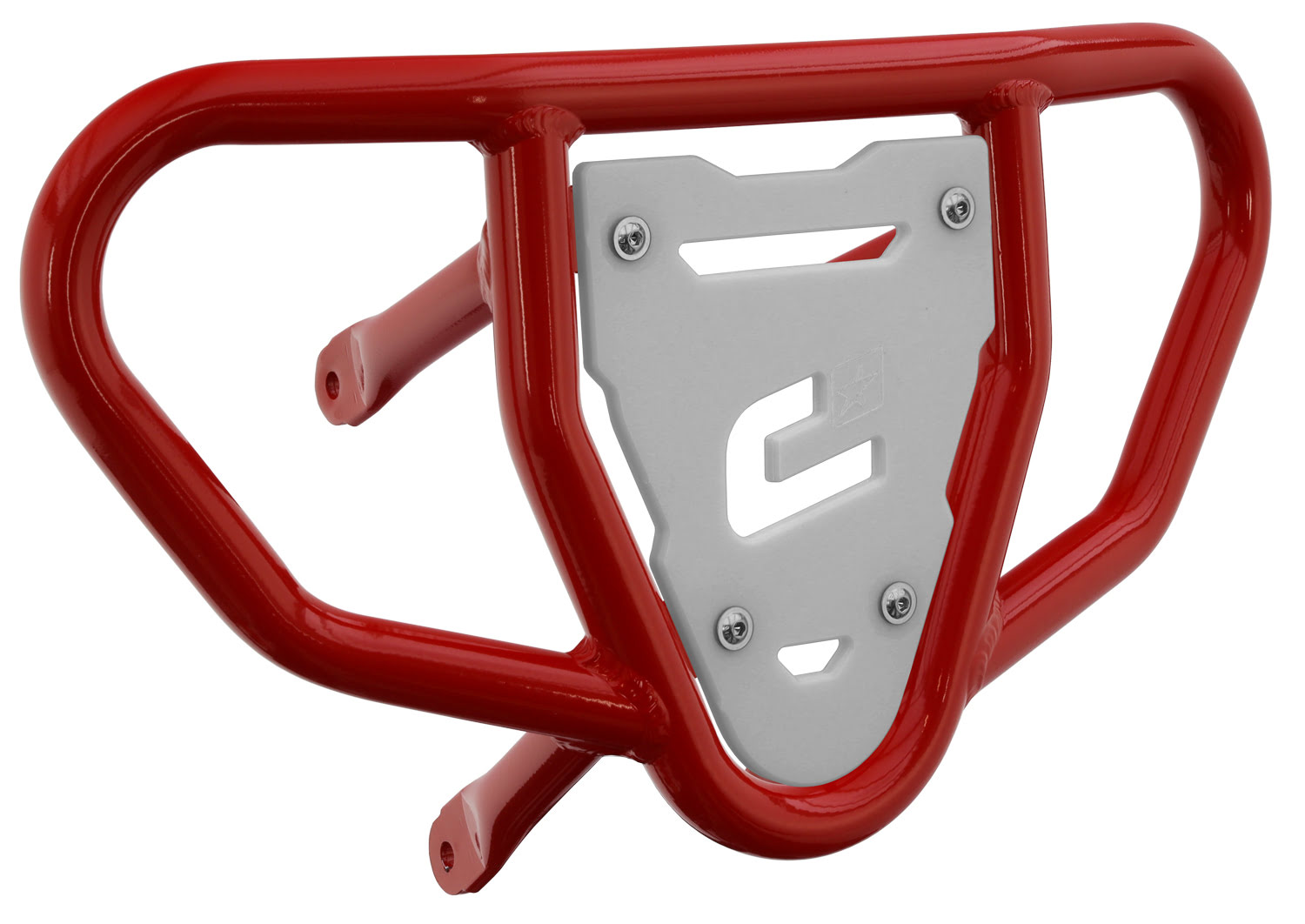 Crosspro - Front Bumper CR03 For Suzuki LT-R 450-Red Tube / White Plate