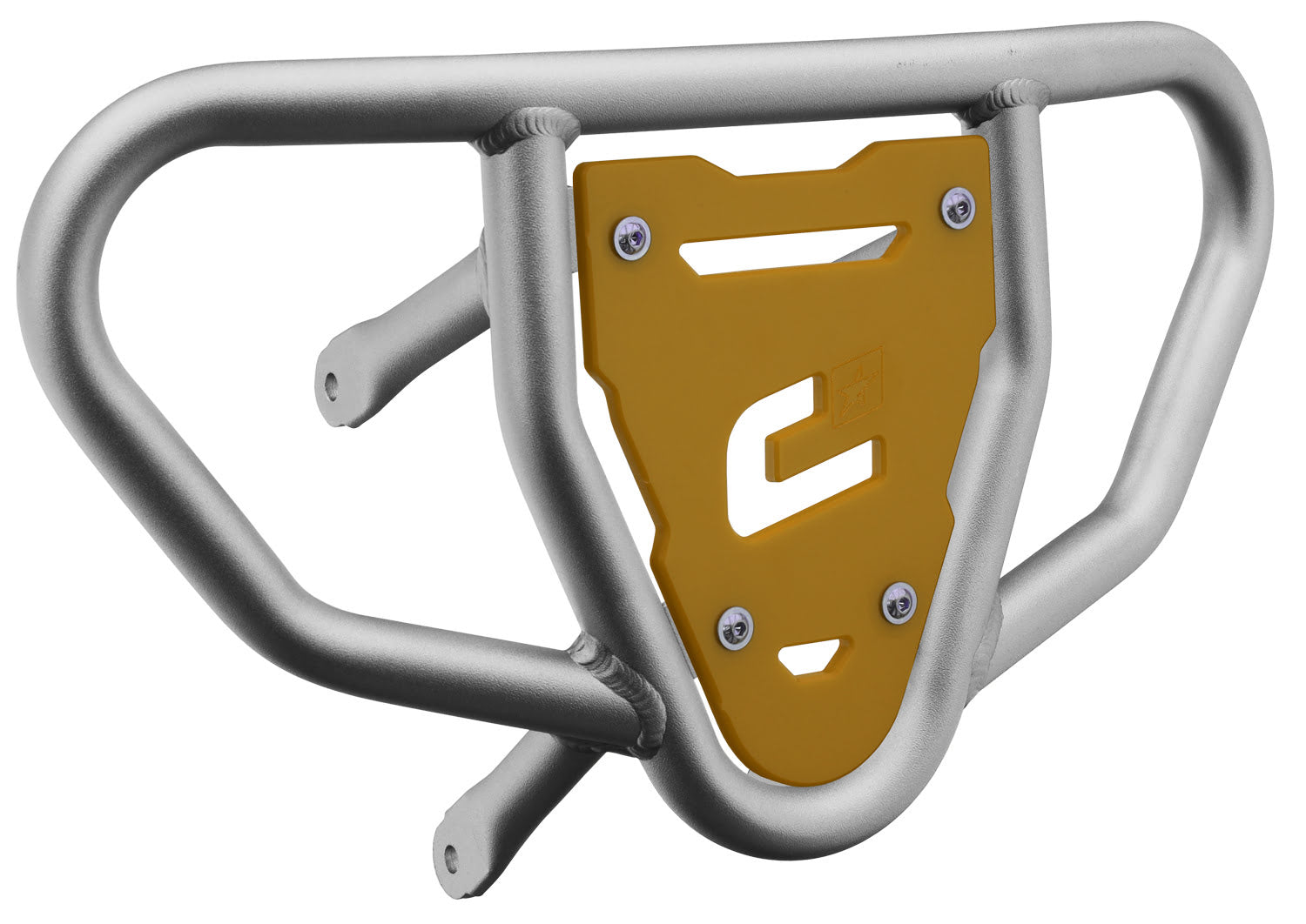 Crosspro - Front Bumper CR03 For Suzuki LT-R 450-Ice Polish Tube / Yellow Plate