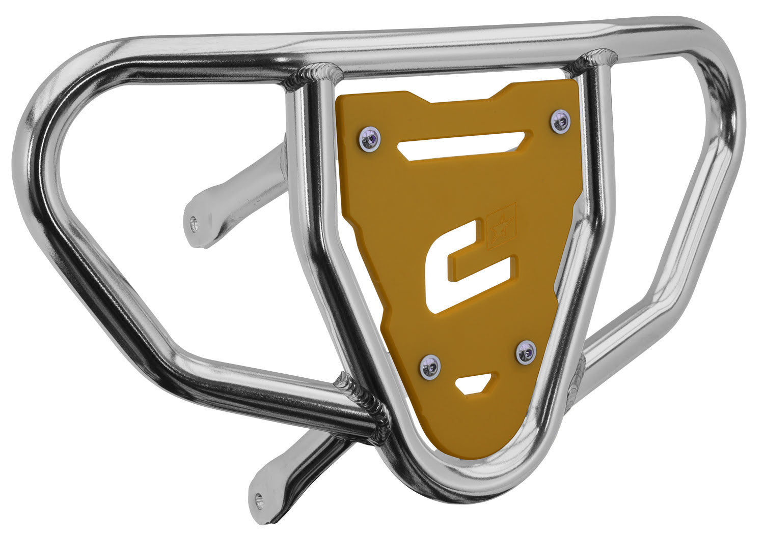 Crosspro - Front Bumper CR03 For Suzuki LT-R 450-Polish Tubo / Yellow Plate