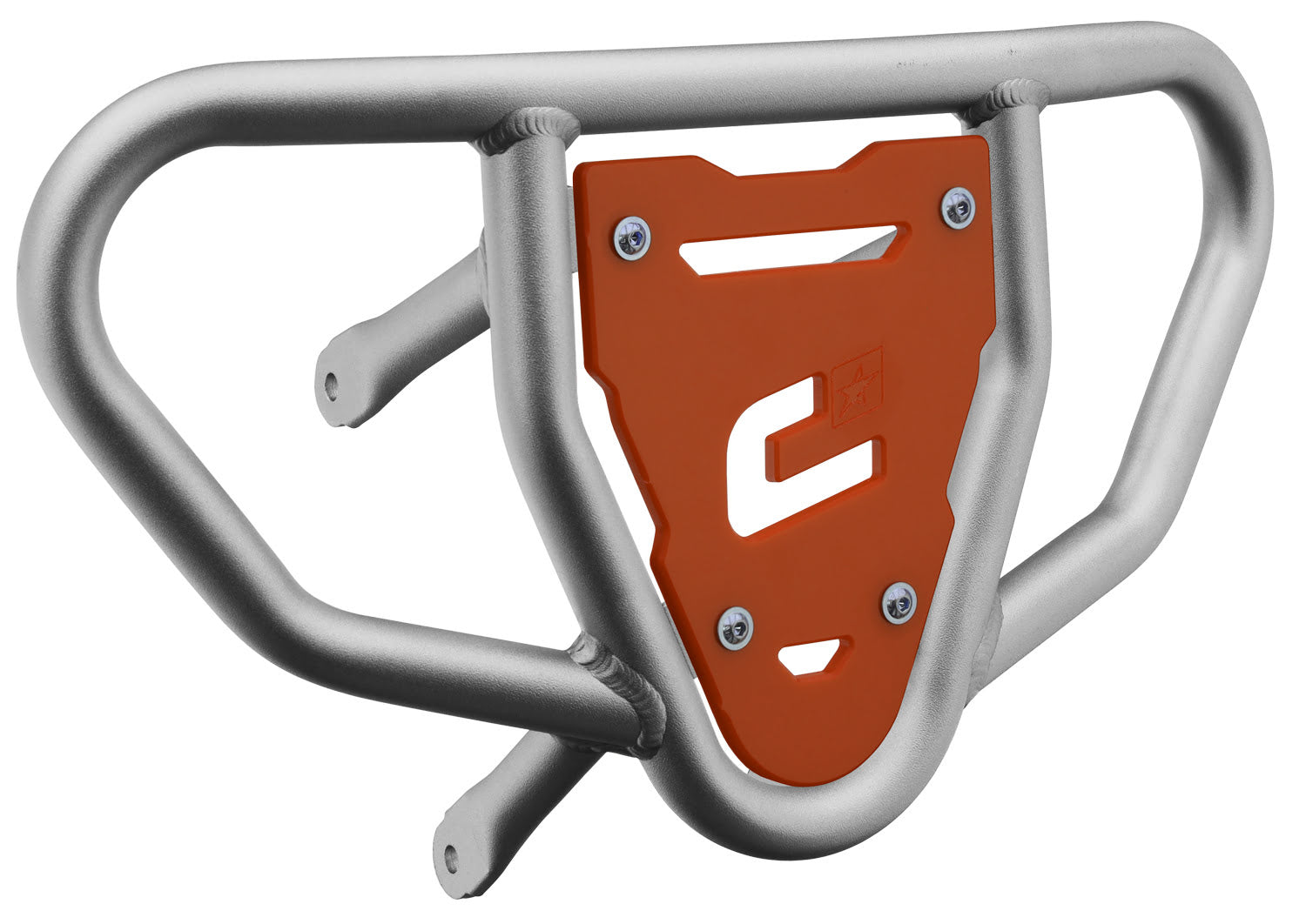 Crosspro - Front Bumper CR03 For Suzuki LT-R 450-Ice Polish Tube / Orange Plate
