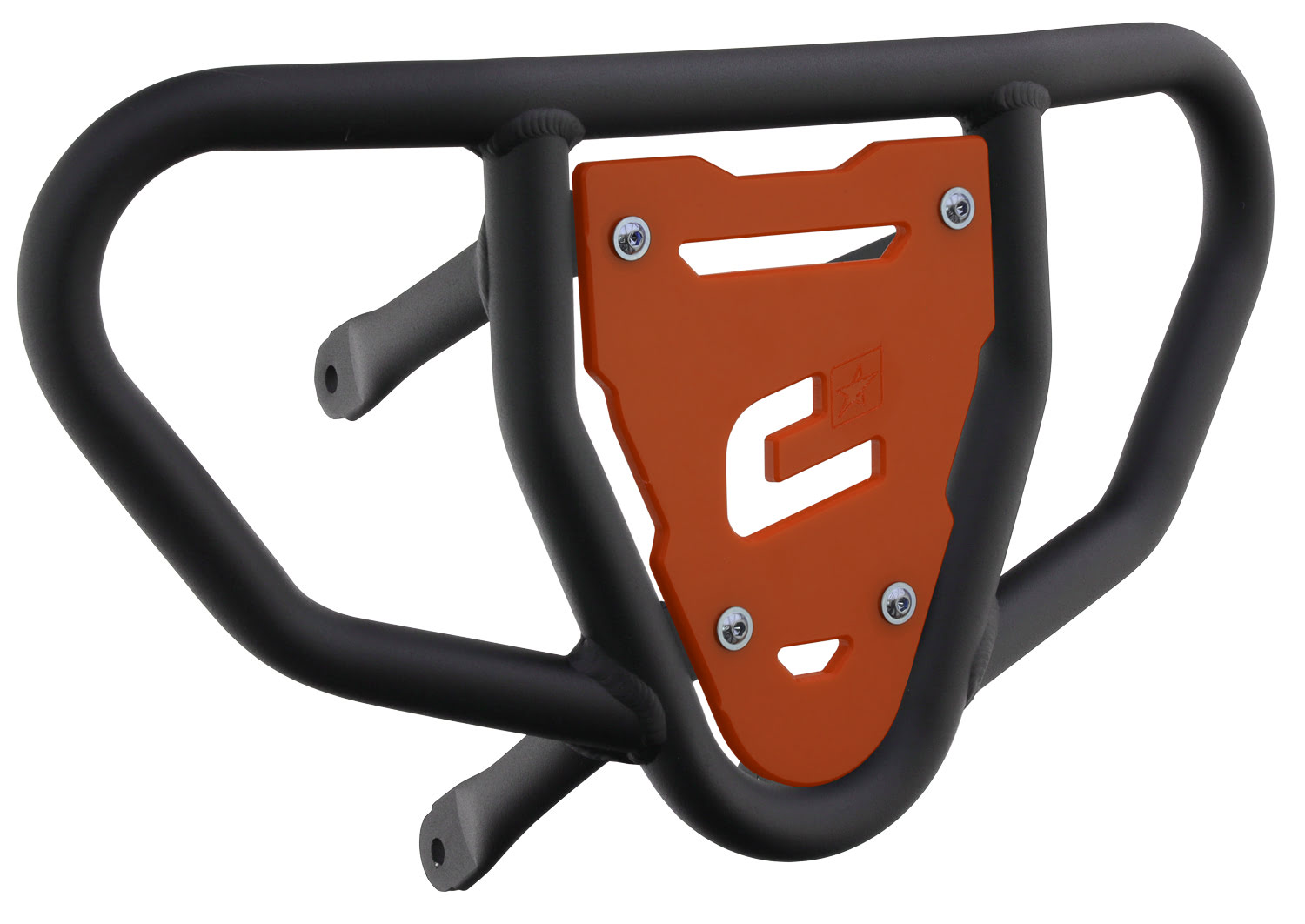 Crosspro - Front Bumper CR03 For Suzuki LT-R 450-Textured Black Tube / Orange Plate