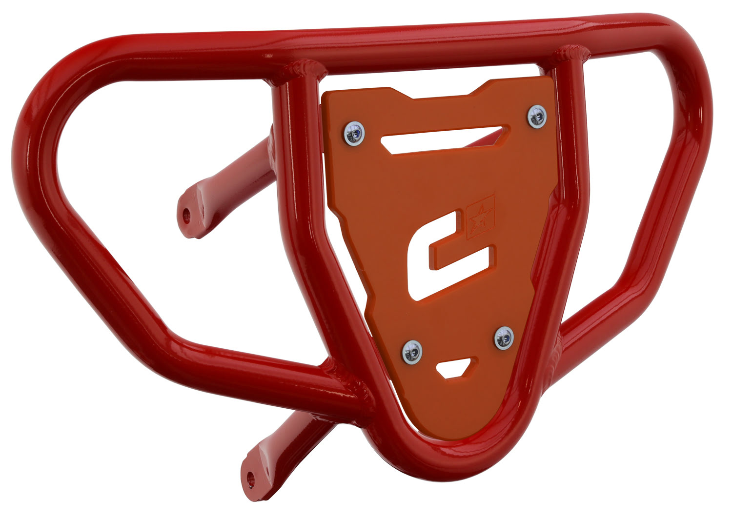 Crosspro - Front Bumper CR03 For Suzuki LT-R 450-Red Tube / Orange Plate