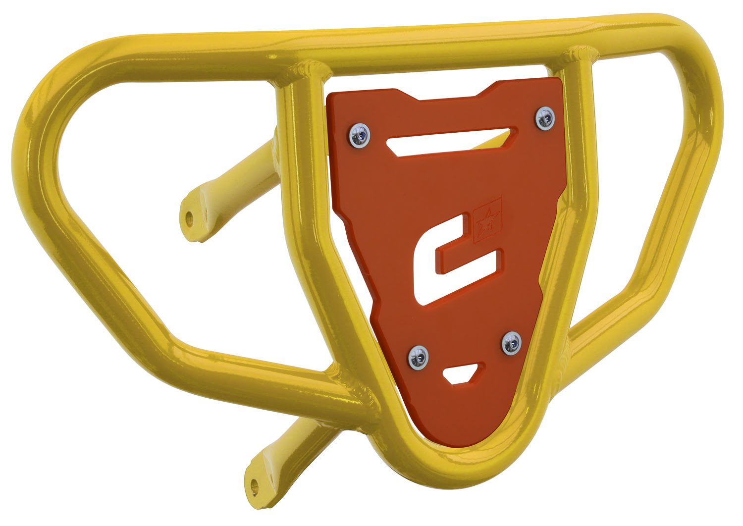 Crosspro - Front Bumper CR03 For Suzuki LT-R 450-Yellow Tube / Orange Plate