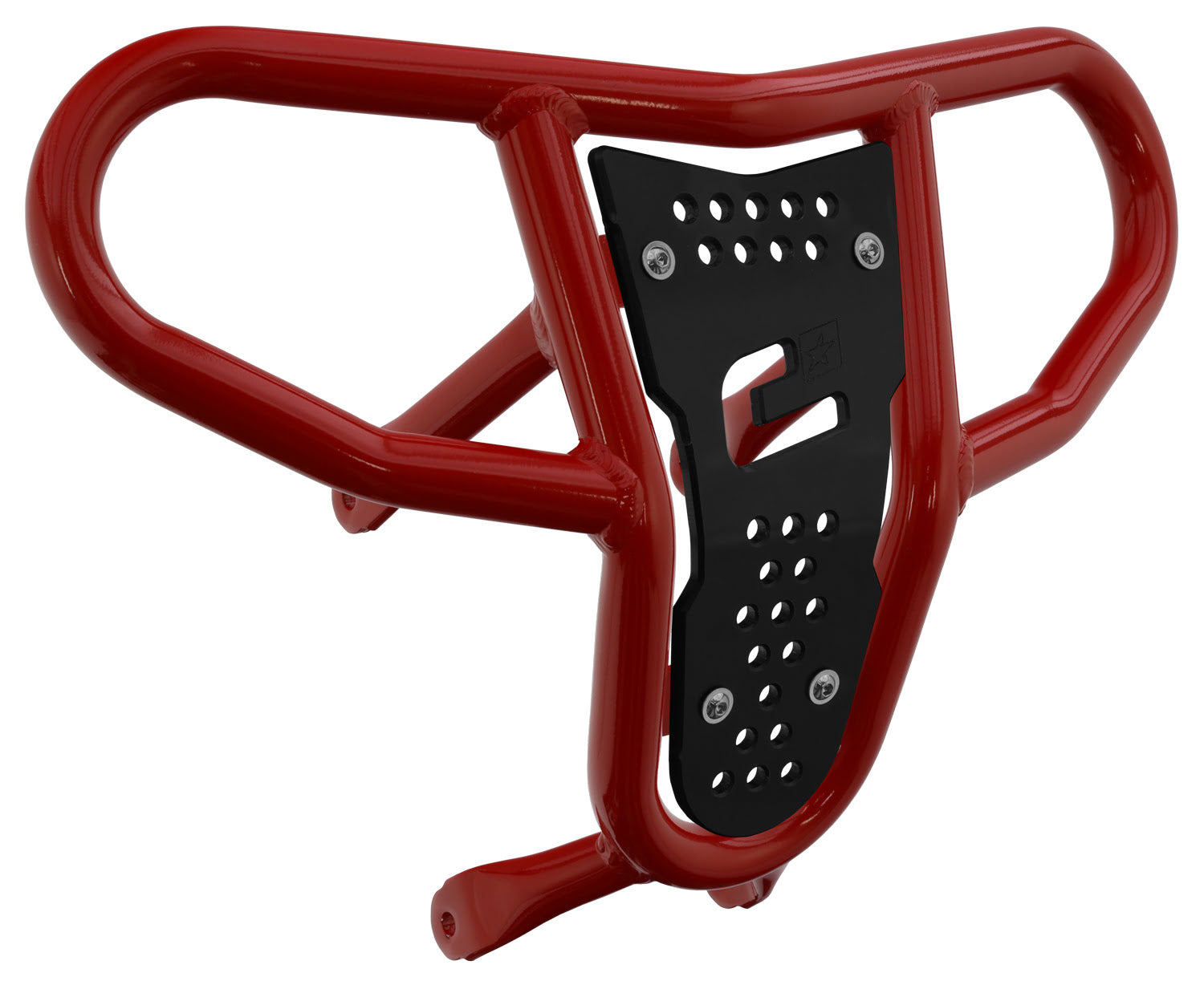 Crosspro - Front Bumper CR04 For Suzuki LT-R 450-Red Tube / Black Plate