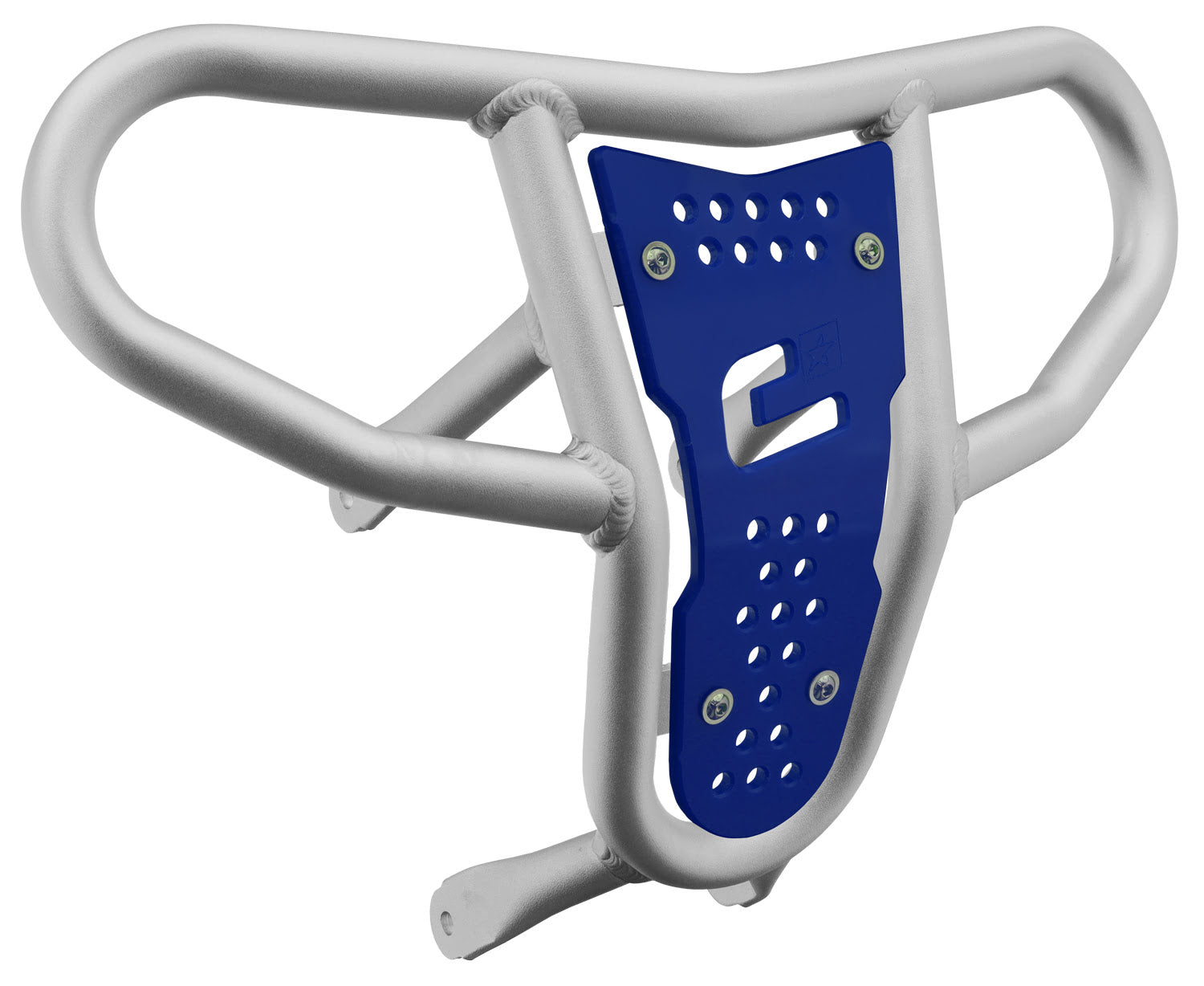 Crosspro - Front Bumper CR04 For Suzuki LT-R 450-Ice Polish Tube / Blue Plate
