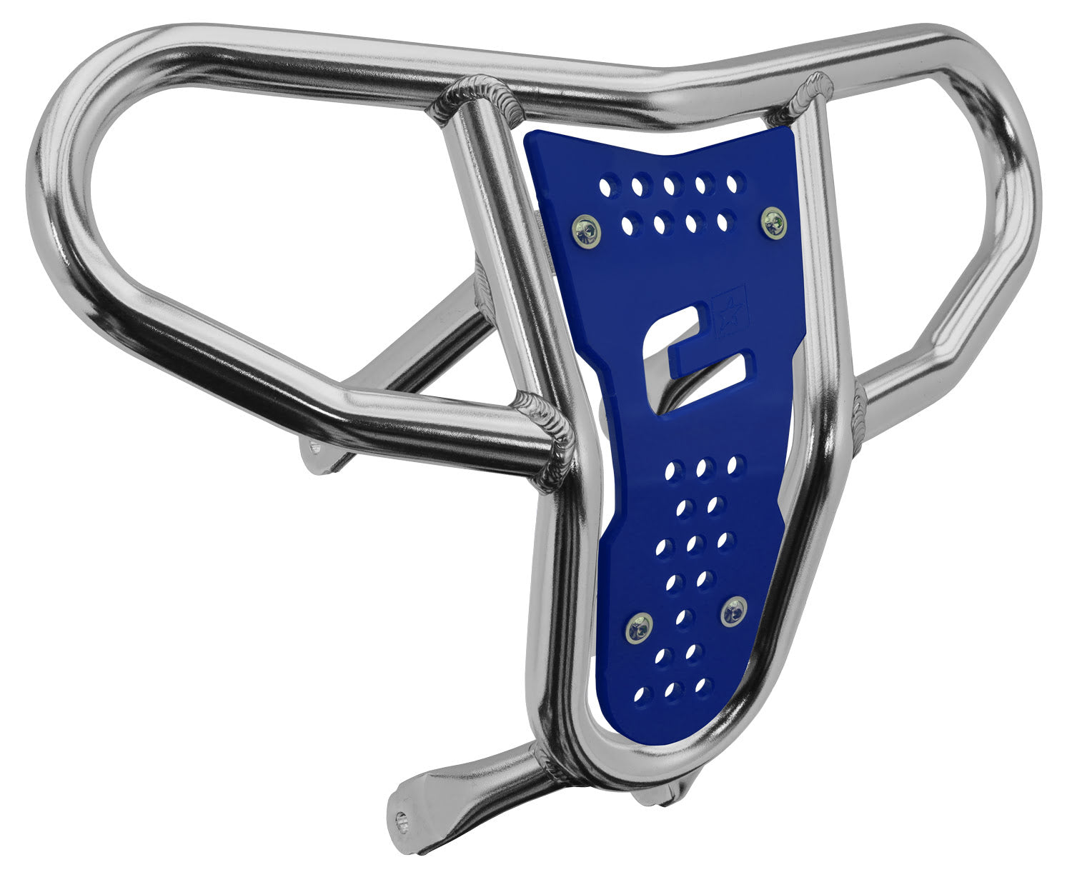 Crosspro - Front Bumper CR04 For Suzuki LT-R 450-Polish Tubo / Blue Plate