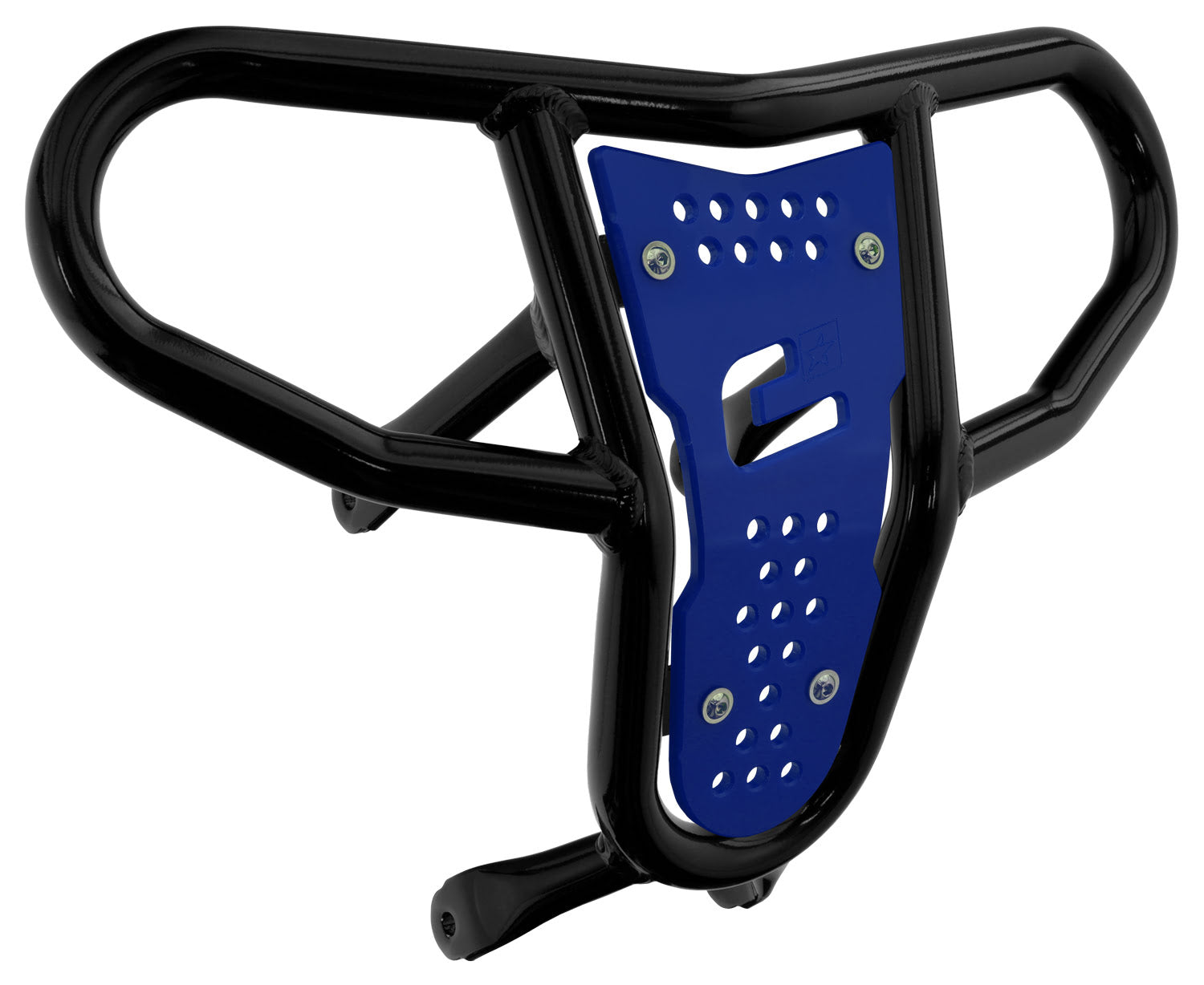 Crosspro - Front Bumper CR04 For Suzuki LT-R 450-Black Tube / Blue Plate