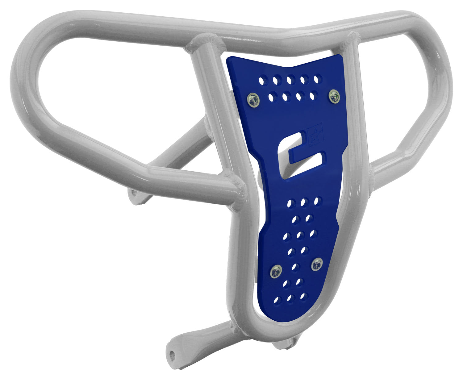 Crosspro - Front Bumper CR04 For Suzuki LT-R 450-White Tube / Blue Plate