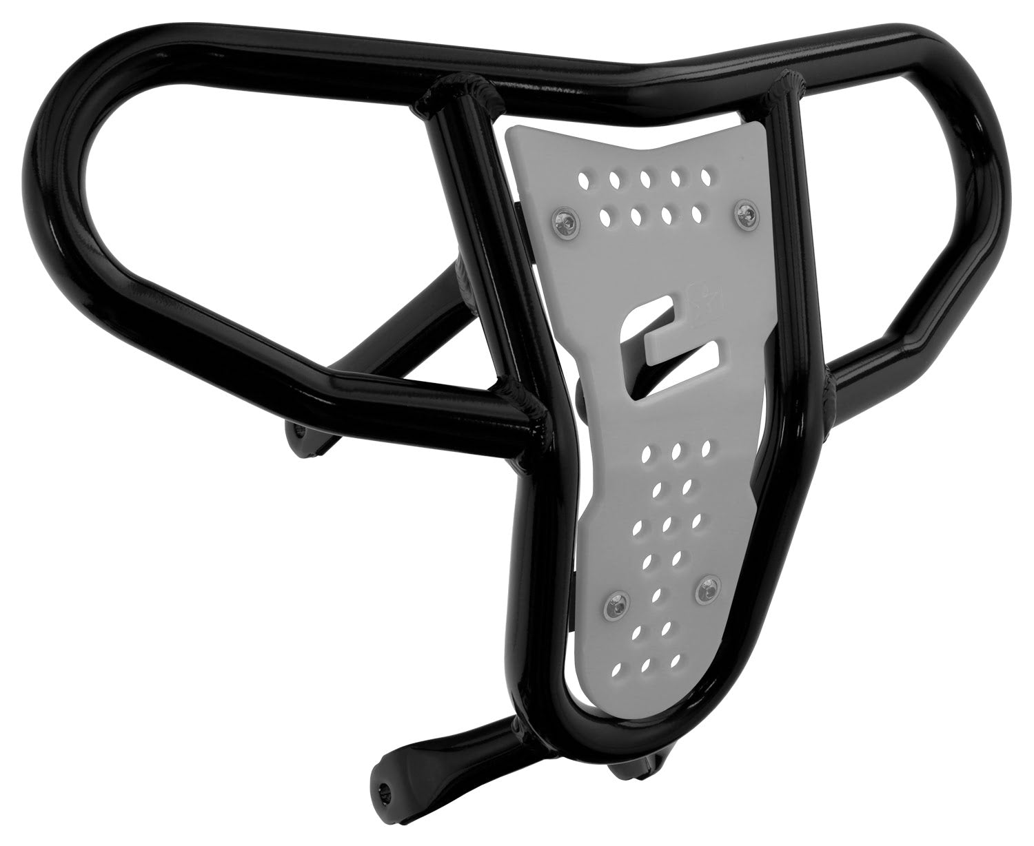 Crosspro - Front Bumper CR04 For Suzuki LT-R 450-Black Tube / White Plate