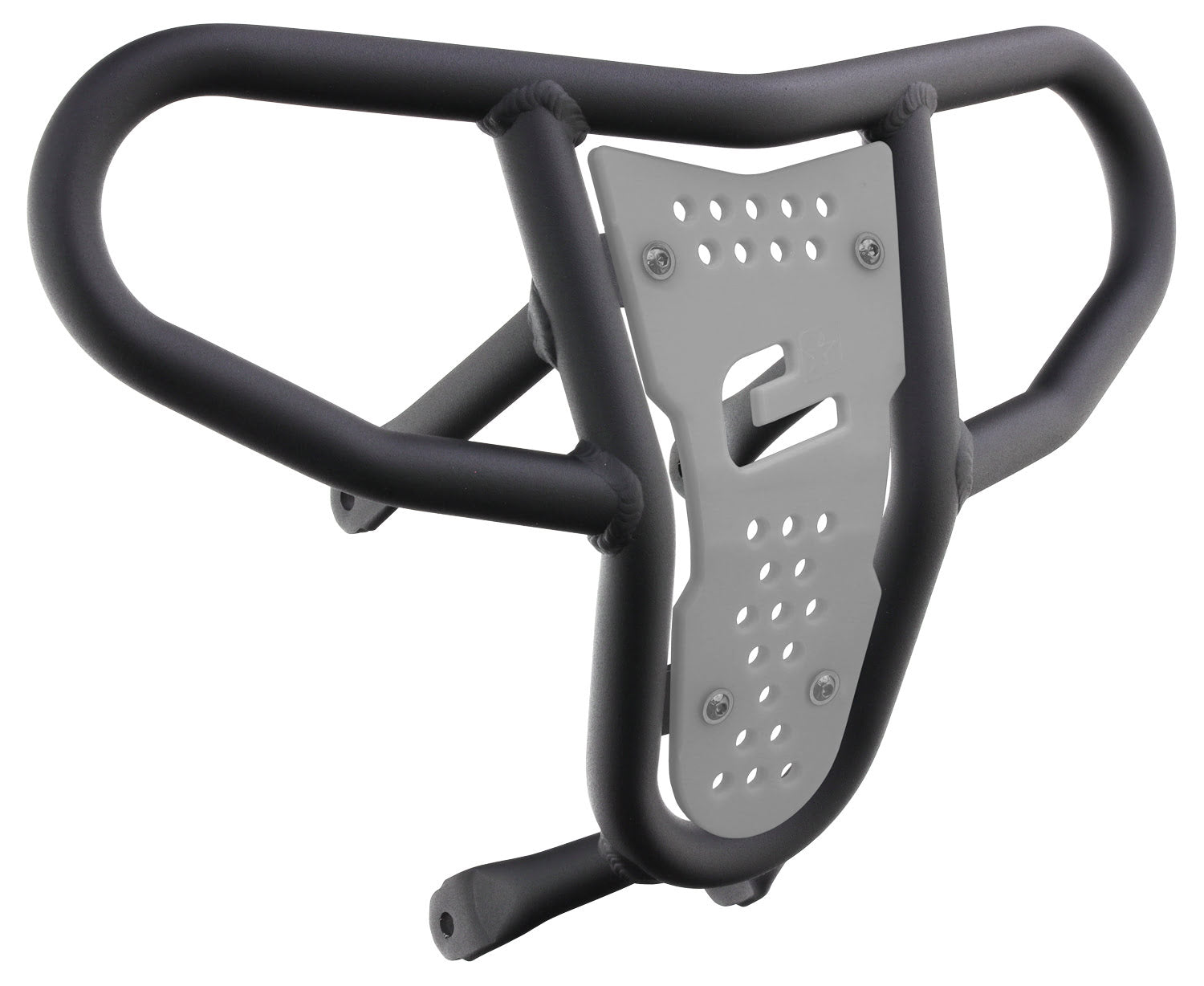 Crosspro - Front Bumper CR04 For Suzuki LT-R 450-Textured Black Tube / White Plate