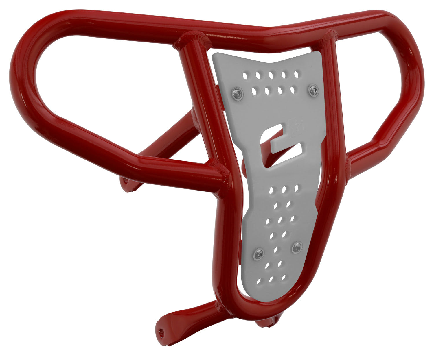 Crosspro - Front Bumper CR04 For Suzuki LT-R 450-Red Tube / White Plate