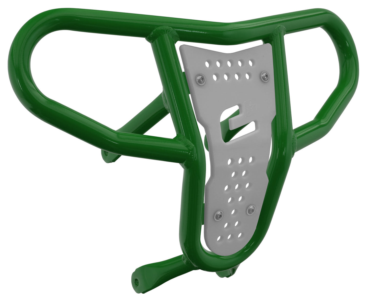 Crosspro - Front Bumper CR04 For Suzuki LT-R 450-Green Tube / White Plate