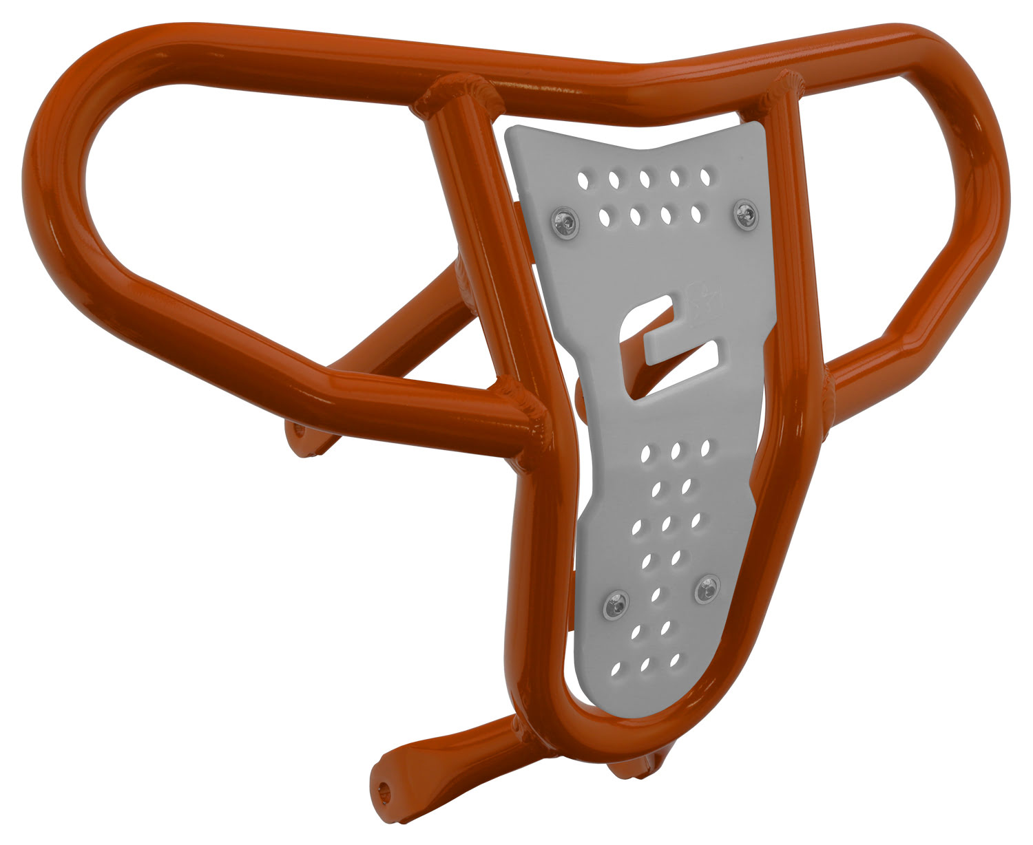 Crosspro - Front Bumper CR04 For Suzuki LT-R 450-Orange Tube / White Plate