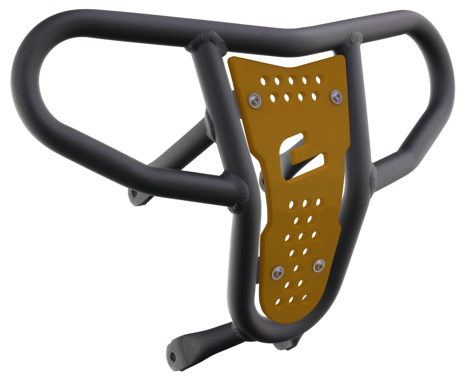 Crosspro - Front Bumper CR04 For Suzuki LT-R 450-Textured Black Tube / Yellow Plate