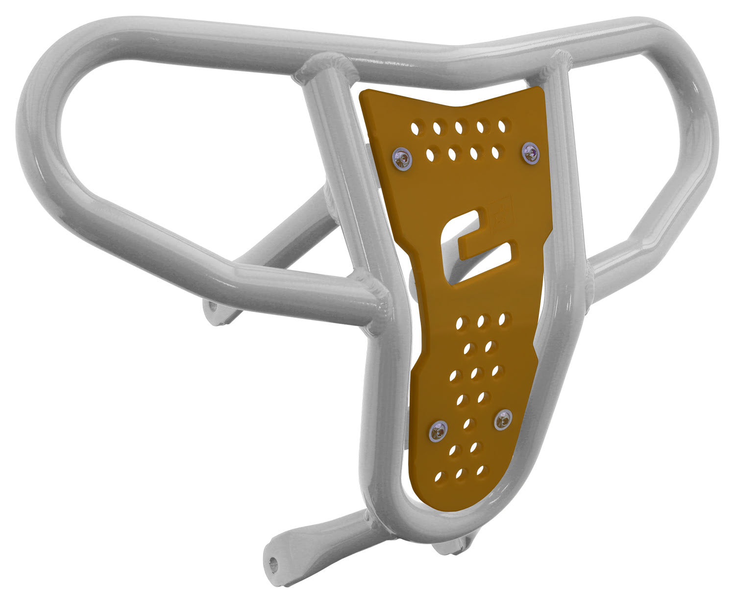 Crosspro - Front Bumper CR04 For Suzuki LT-R 450-White Tube / Yellow Plate