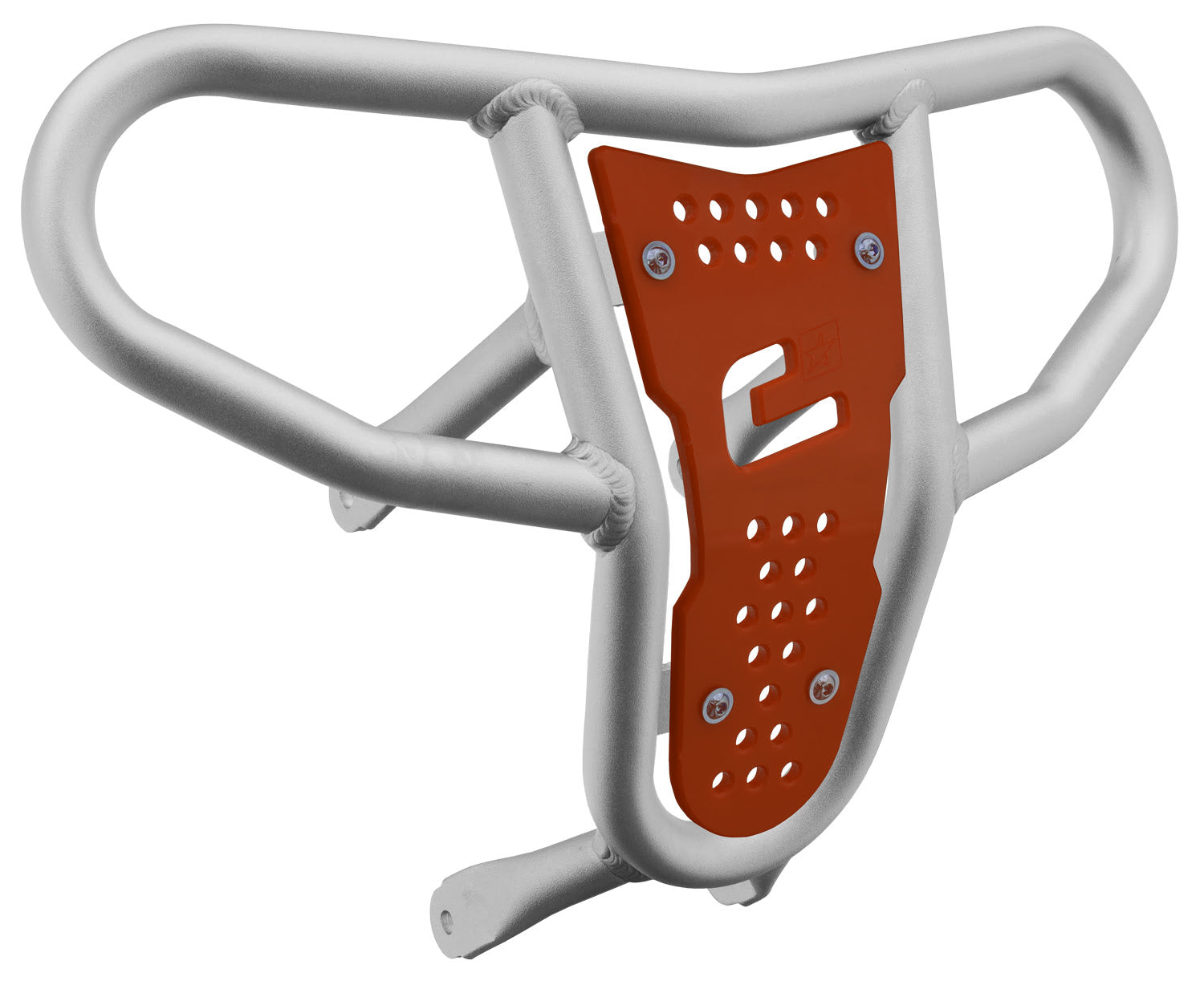 Crosspro - Front Bumper CR04 For Suzuki LT-R 450-Ice Polish Tube / Orange Plate