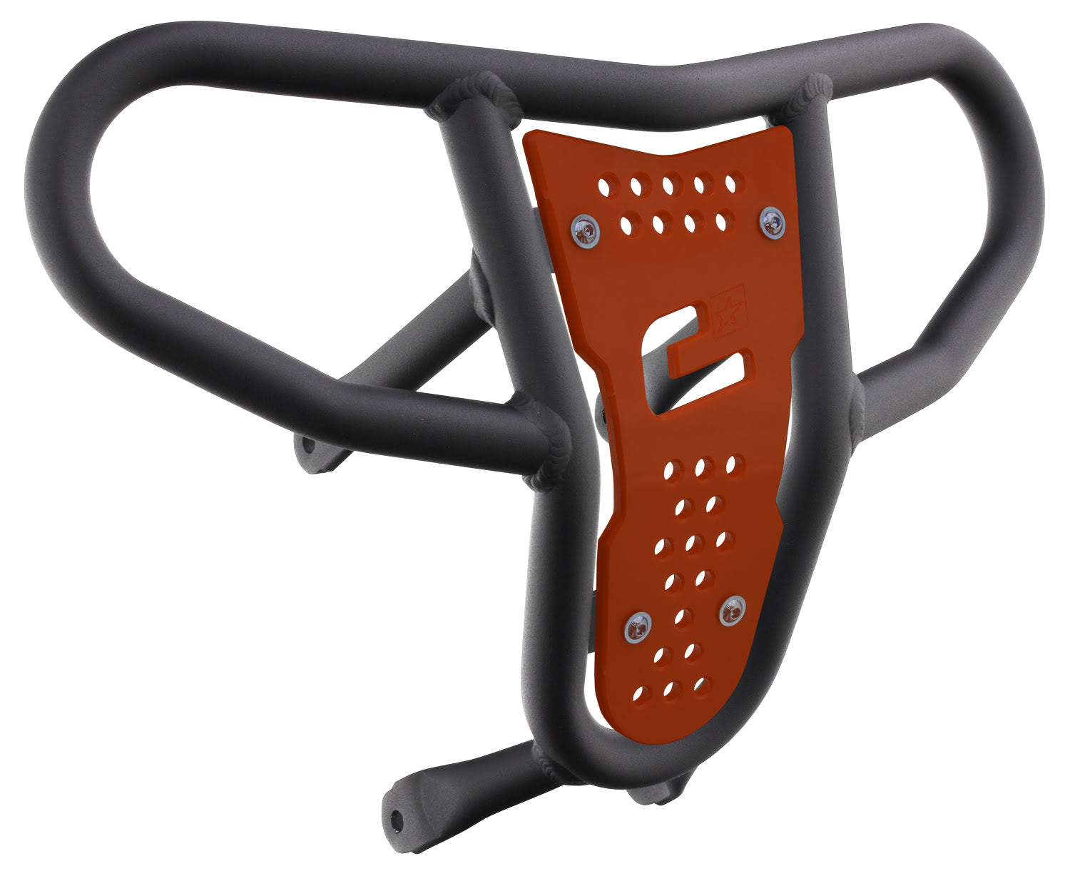 Crosspro - Front Bumper CR04 For Suzuki LT-R 450-Textured Black Tube / Orange Plate