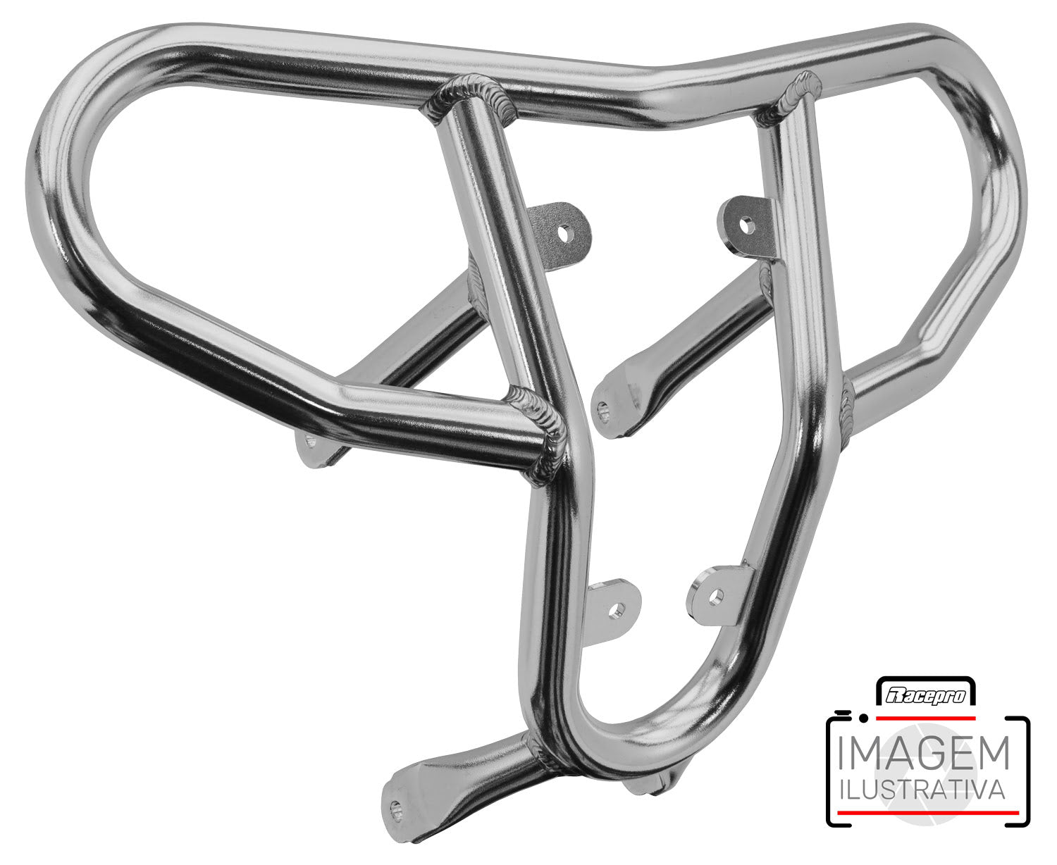 Crosspro - Tube for Front Bumper CR04 For Kawasaki KFX 450R-Polish Tubo