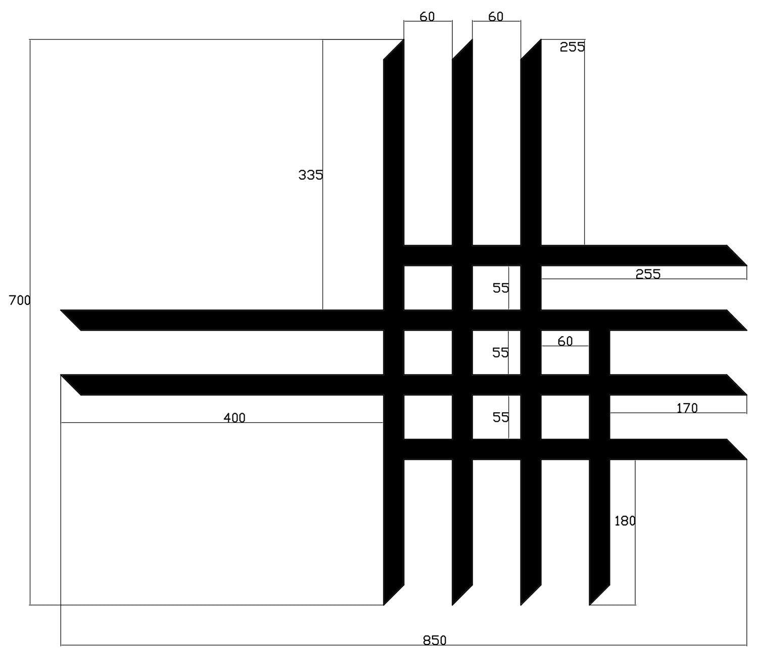 CrossPro - Replacement Nerf Bar Belts/Net (3x4x4)