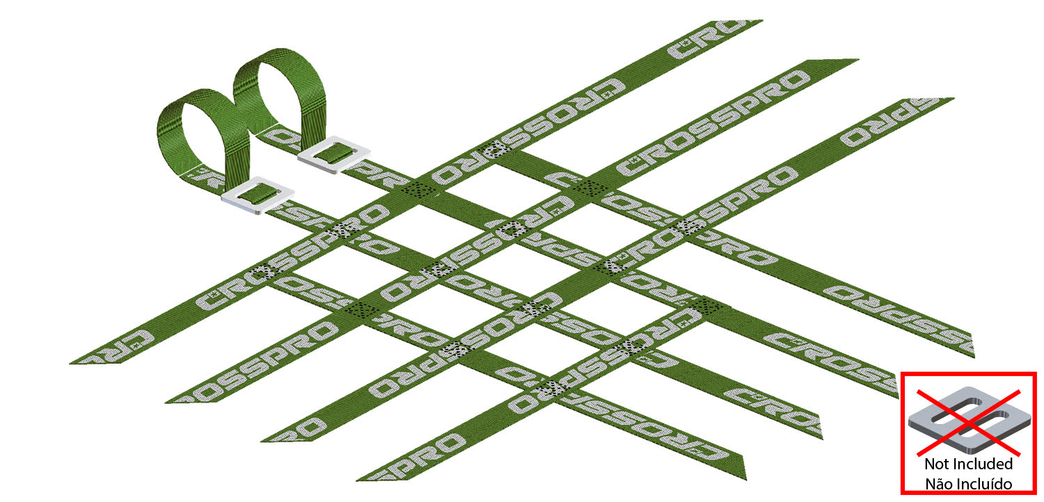 CrossPro - Replacement Nerf Bar Belts/Net (3x4x4)