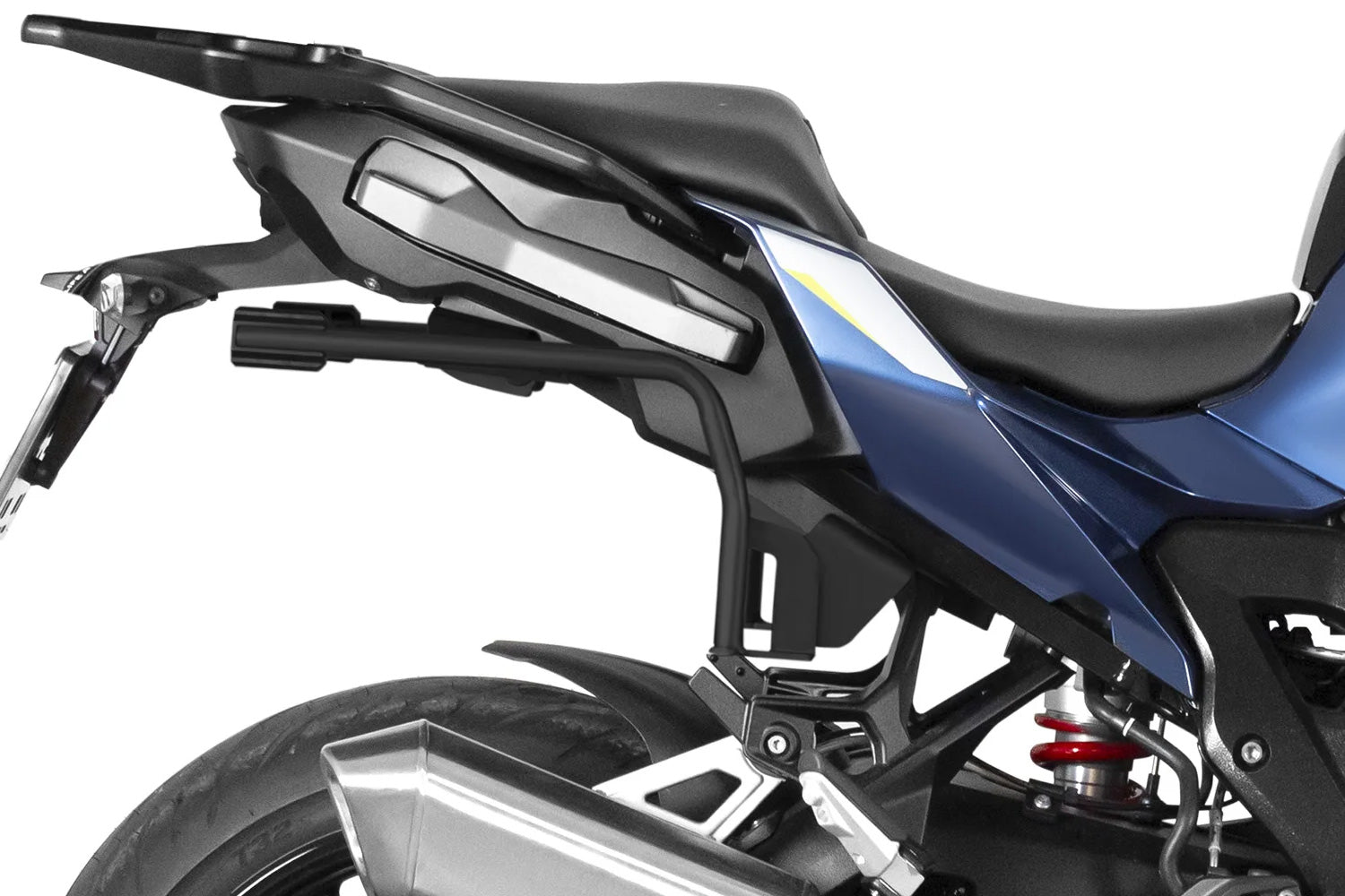 Blends discreetly and harmoniously into the motorcycles side line ✔ Premium components ✔ Integrated design ➜ Order now