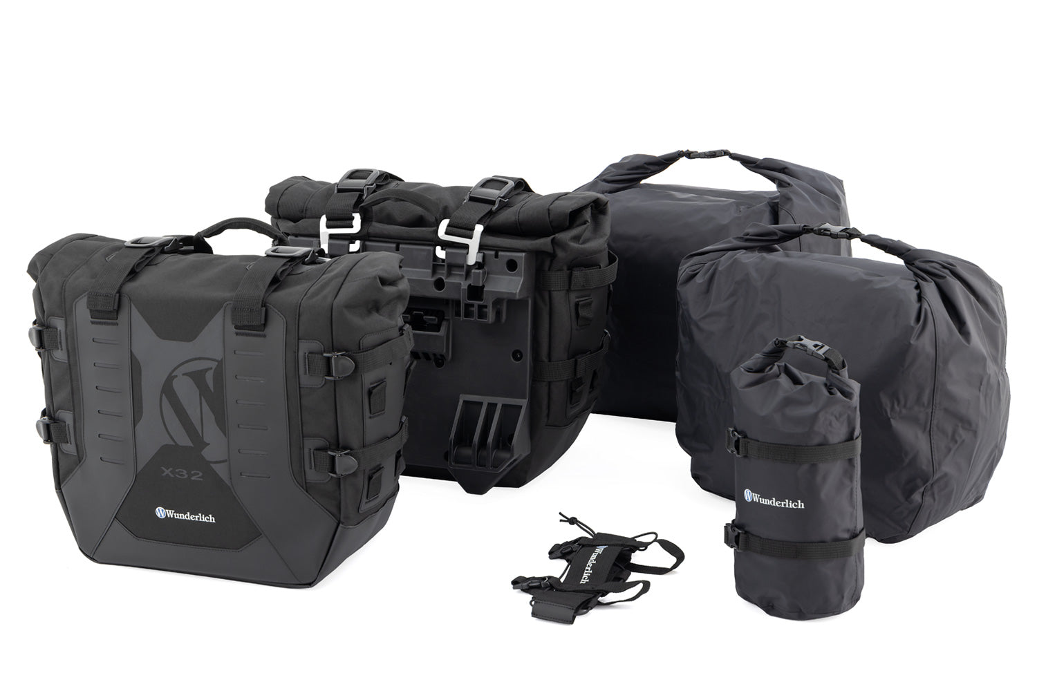 Wunderlich luggage system: X-BAG side bags with X-RACK light M 1000 XR-30184-202