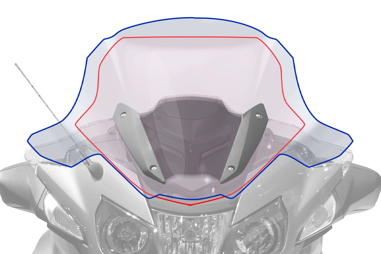 Wunderlich Touring Screen  R 1200/1250 RT LC smoked grey.A luxury touring screen for Tourers.Optimal relief of head,upper body and shoulders