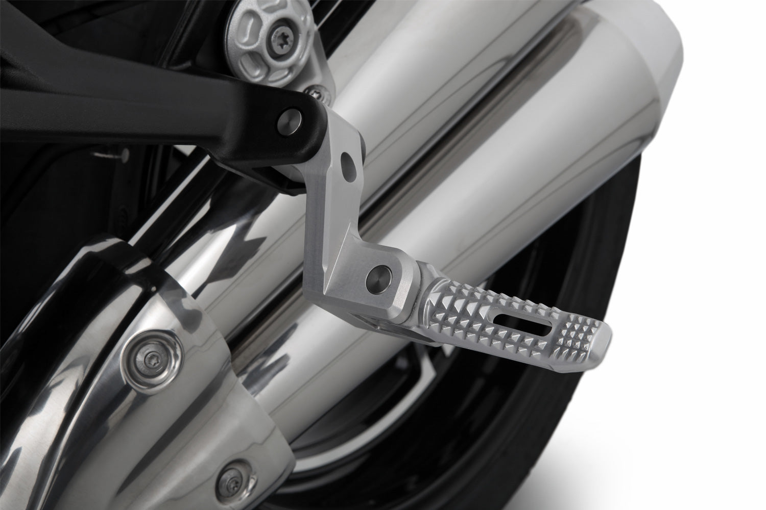 Approx. 45 mm lower compared to the position of the original footrests
