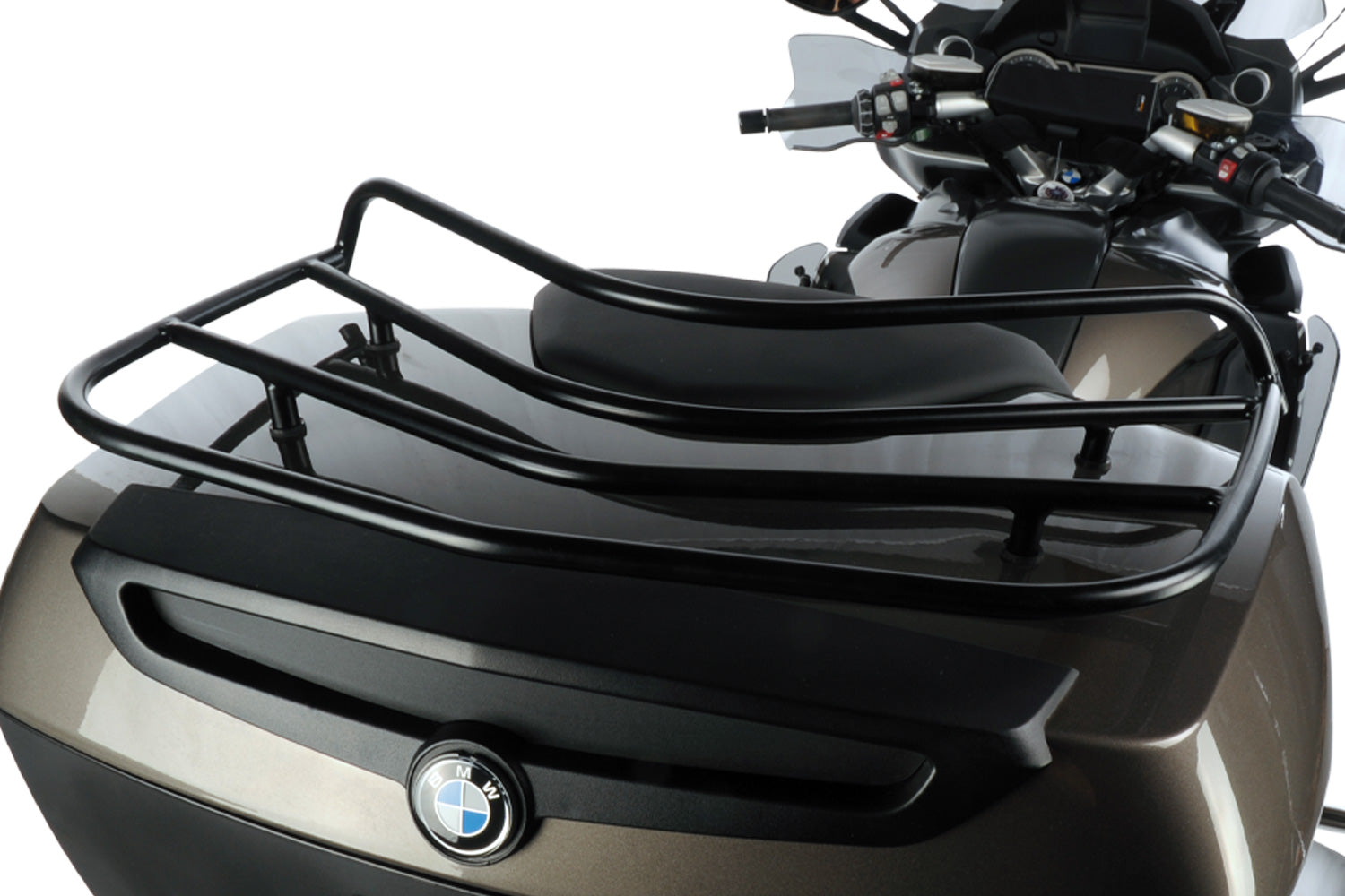 Wunderlich chrome top case rack for BMW K 1600 GT GTL. Additional luggage rack, carrier for more luggage and additional storage space.
