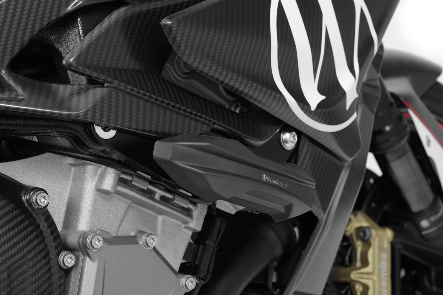 Wunderlich crash pads RACING S 1000 R - complete your BMW ✔ Premium components ✔ Integrated design ➜ Order now