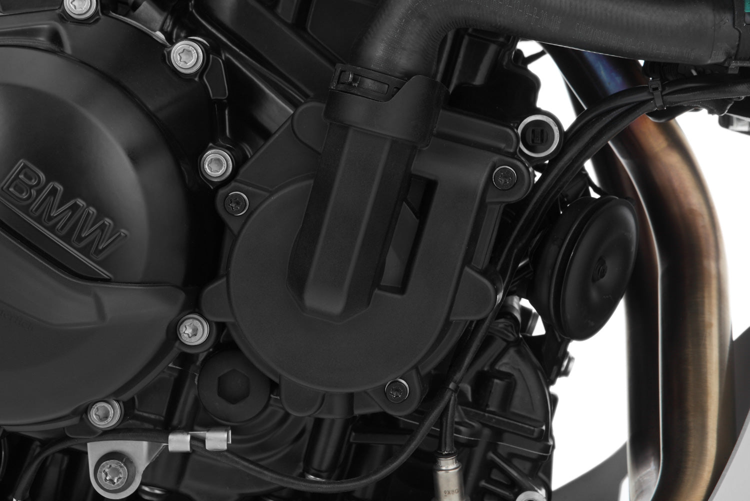 Secure, reliable protection for the water pump during falls, mishaps and mechanical stress