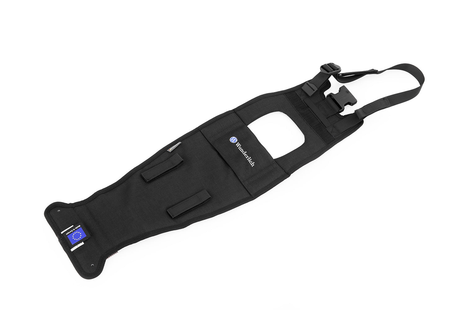 The mounting system is attached to the vehicle with minimal hand pressure and the tank bag can be quickly fastened to it. 