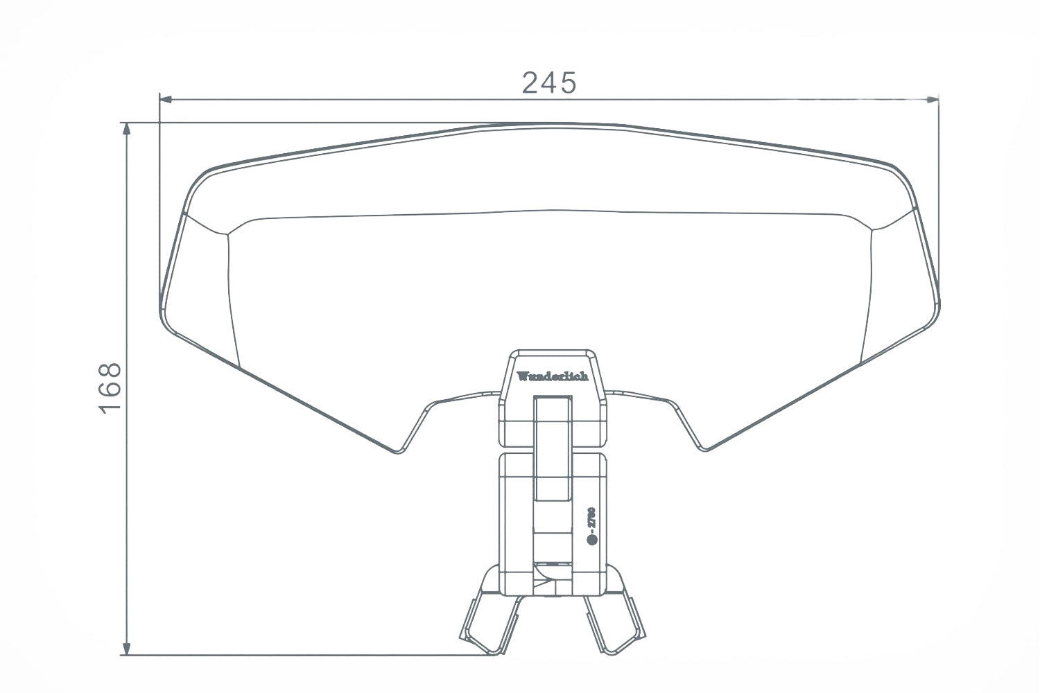 Wunderlich windshield extension Vario-ERGO 3D+ transparent, perfect wind protection thanks to the clever add-on spoiler