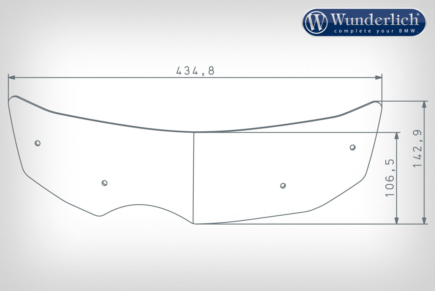 Wunderlich “COMFORT” pane increase for the R 1200 GS-LC
