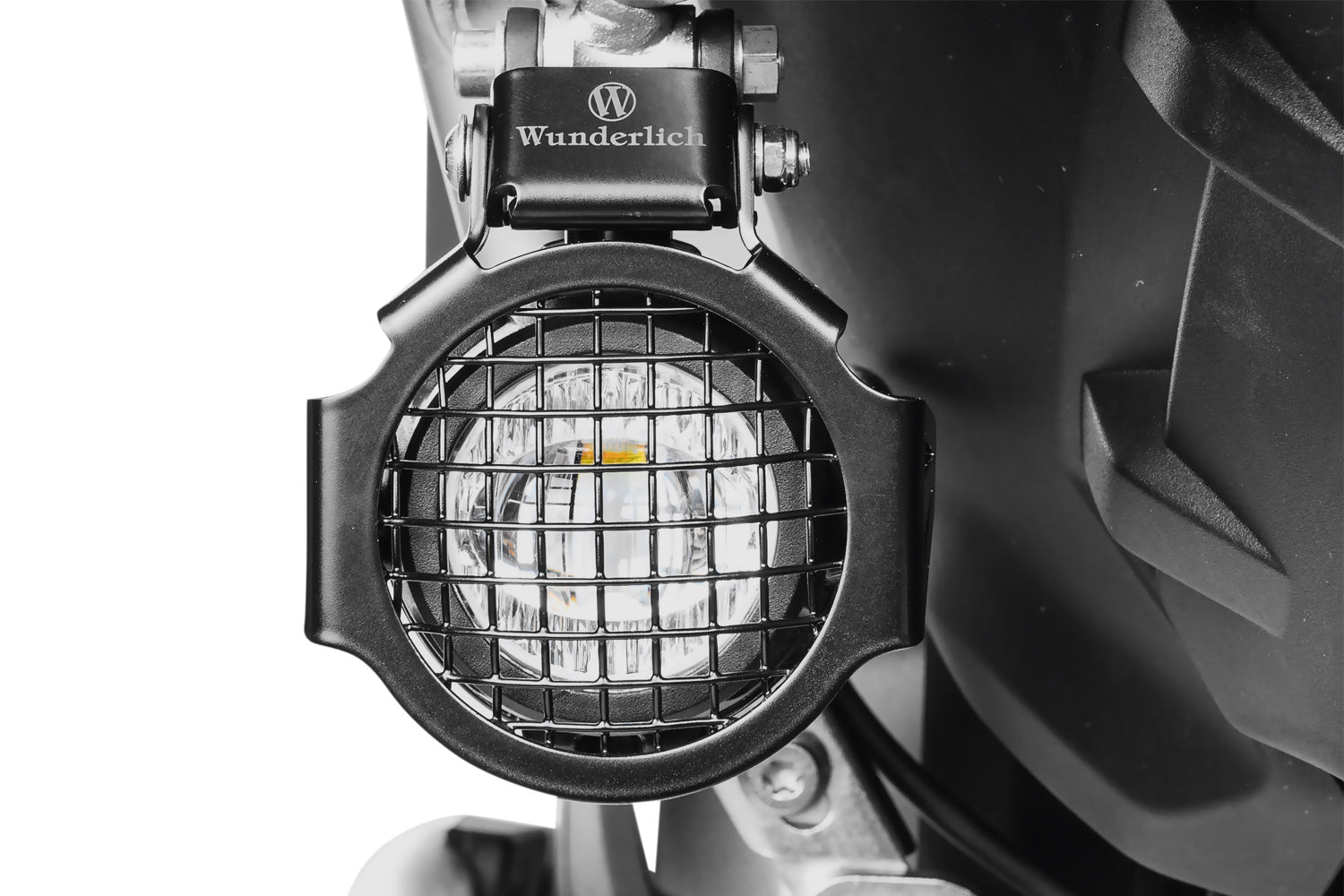 Wunderlich auxiliary light protection grille for BMW R 1200 GS LC  protects even from violent impacts.