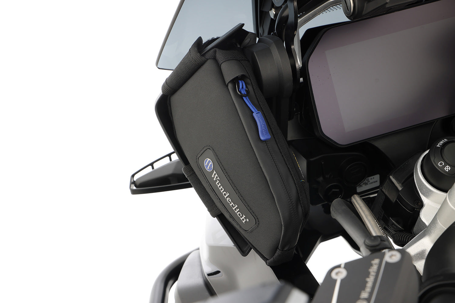 Two functional, cleverly arranged bags - designed specifically to fit the wind deflectors 