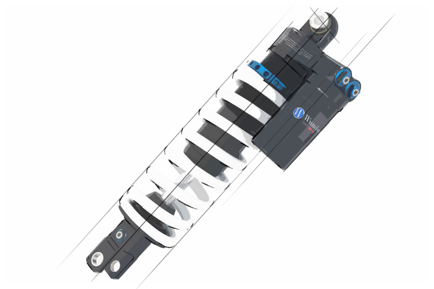 Wunderlich Suspension Shock absorber S4-57460-336