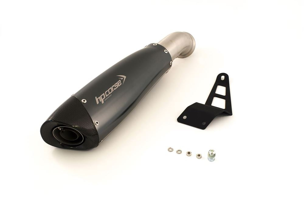 HPCorse - Evoxtreme 310mm muffler for Ducati Hypermotard 821 with Slip on Link-pipe low position