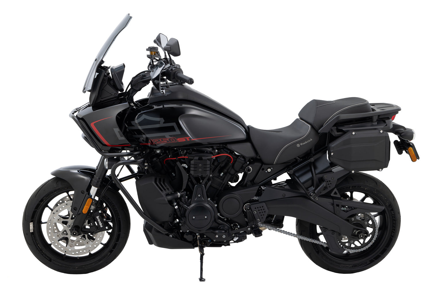 Covers the ignition coil and integrates the area perfectly into the overall design of the motorcycle