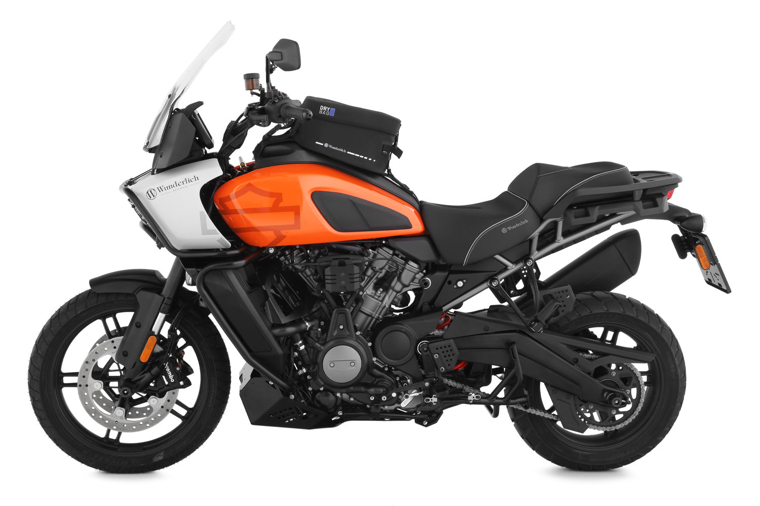 Covers the ignition coil and integrates the area perfectly into the overall design of the motorcycle