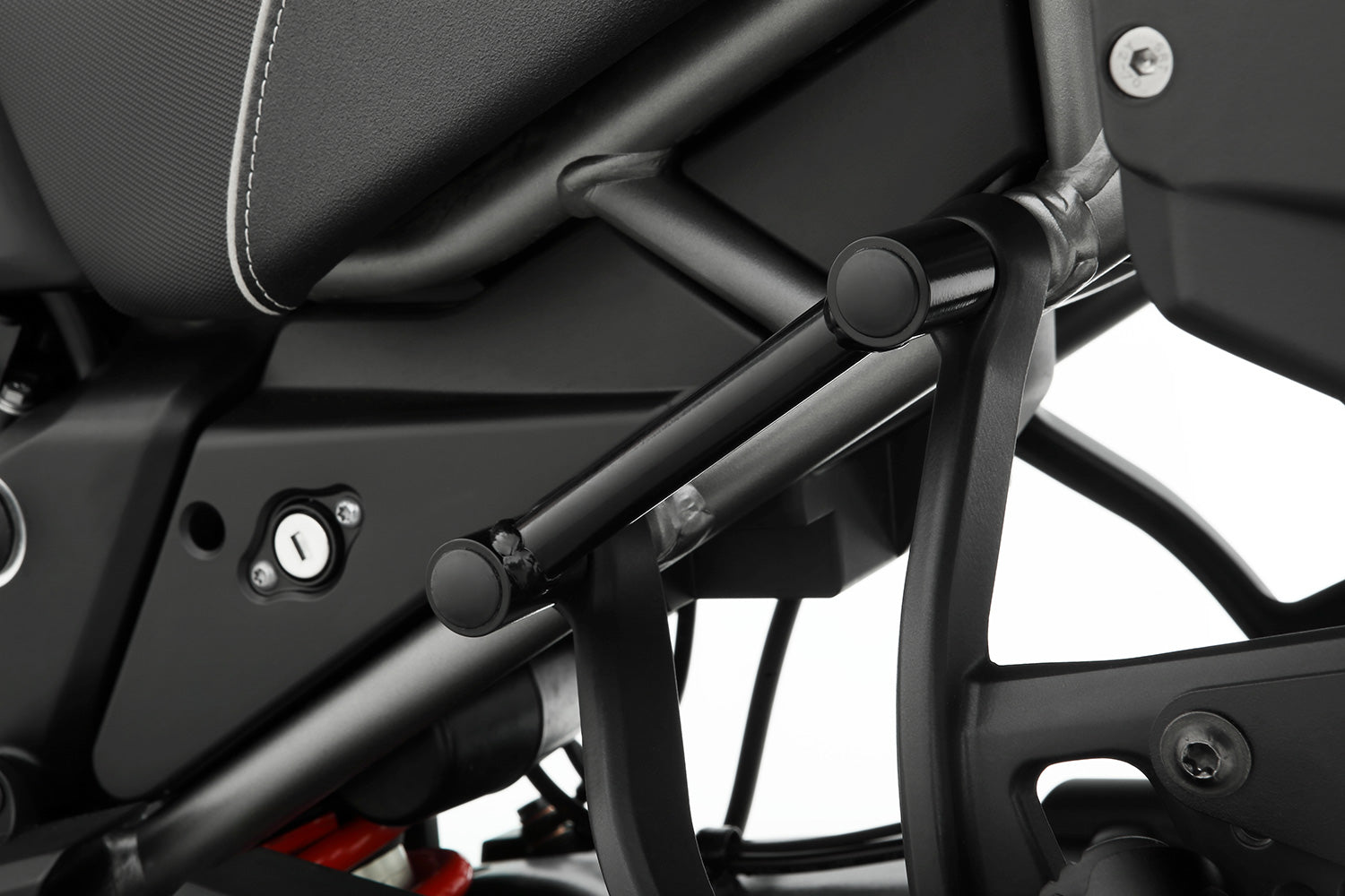 Noticeably lighter and above all safer to place the motorcycle on the centre stand