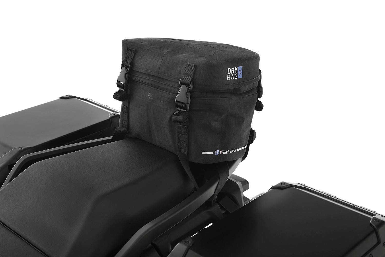Multi-functional and compact bag can  either be attached to the luggage carrier of the passenger seat quickly and  simply