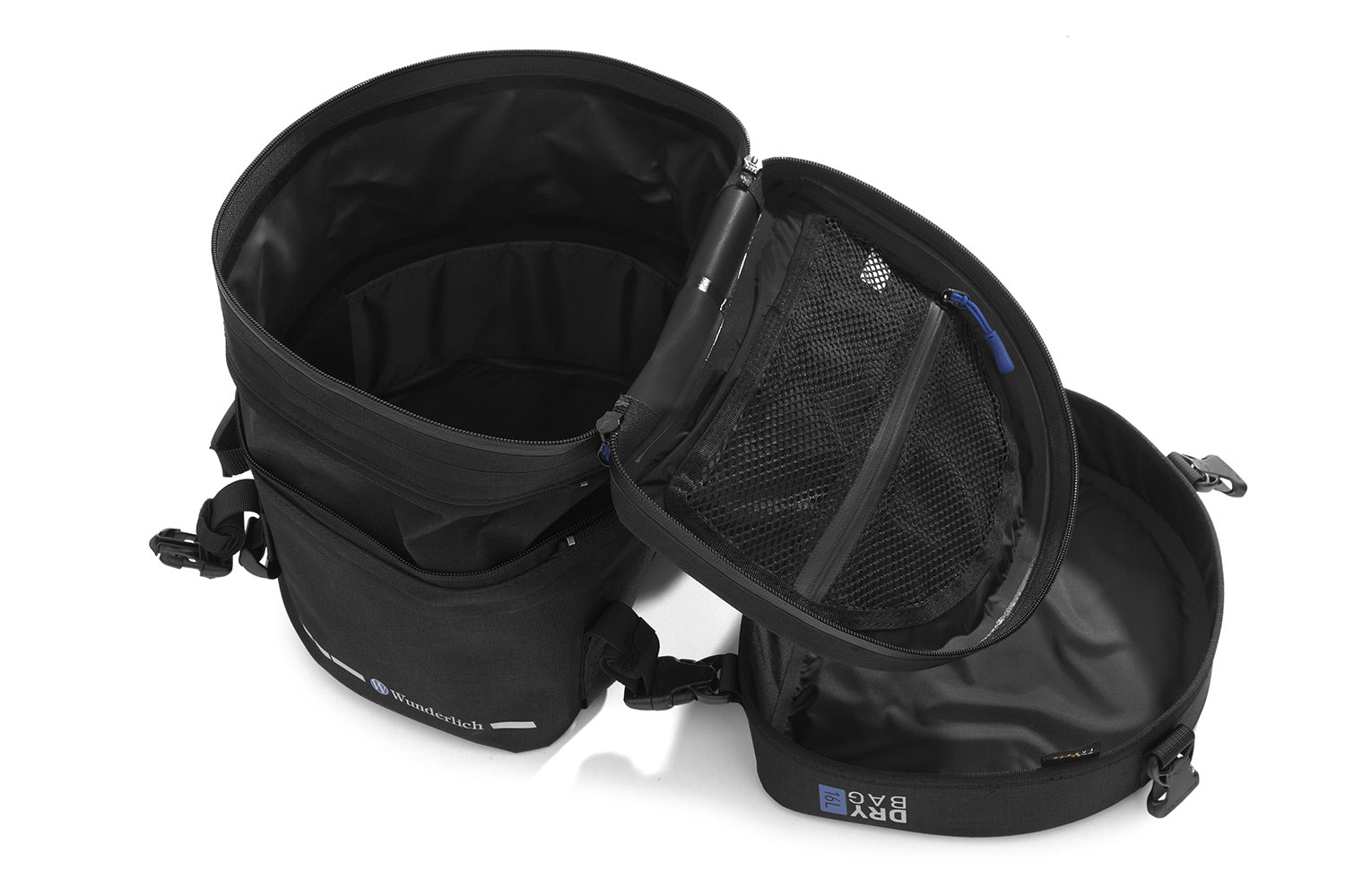 Multi-functional and compact bag can  either be attached to the luggage carrier of the passenger seat quickly and  simply