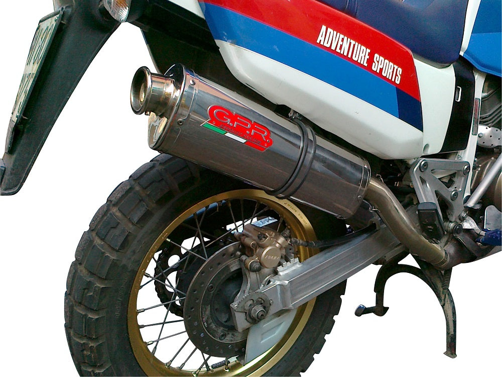 GPR-Exhaust---Trioval-Slip-on-for-Africa-TWIN-NXR-XRV-750-RD04-from-1990-to-1992-dB-Killer-Link-Pipe