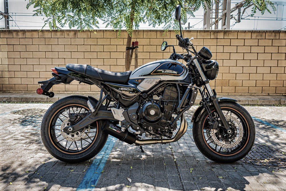 GPR-Exhaust---M3-Black-Titanium-Full-Line,-silencer-and-separate-header-for-Z-650-RS-from-2021-to-2023-dB-Killer-Catalyst