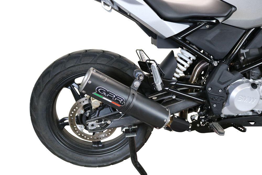 GPR-Exhaust---M3-Black-Titanium-Full-Line-for-G-310-GS-from-2017-to-2021-dB-Killer-Catalyst