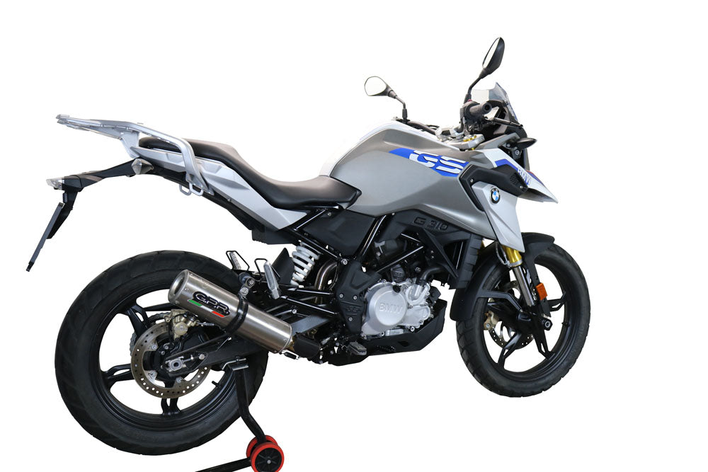 GPR-Exhaust---M3-Titanium-Natural-Full-Line-for-G-310-GS-from-2022-to-2024-dB-Killer-Catalyst