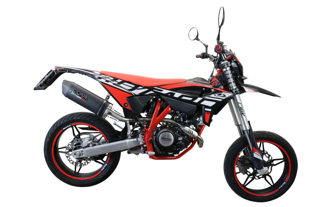 GPR-Exhaust---Furore-Evo4-Nero-Slip-on-for-RR-125-4T-Enduro-from-2021-to-2024-dB-Killer-Link-Pipe-Catalyst